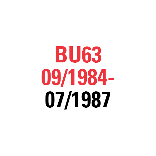 BU63 09/1984-07/1987